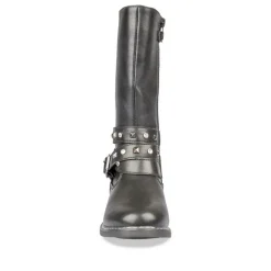 Bottes NOIR Fille Motif Uni Fermeture éclair