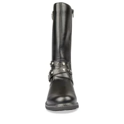 Bottes NOIR Fille Motif Uni Fermeture éclair