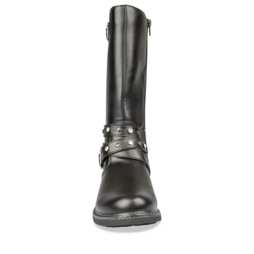 Bottes NOIR Fille Motif Uni Fermeture éclair