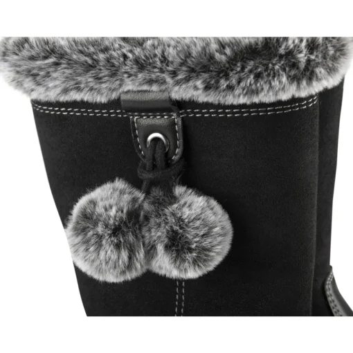Bottes NOIR Fille Motif Uni Fermeture éclair