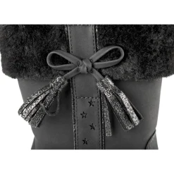 Bottes NOIR Fille Motif Uni Fermeture éclair