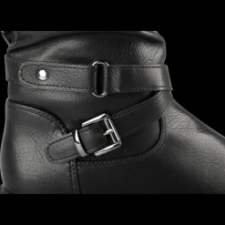 Bottes NOIR Fille Motif Uni Fermeture éclair