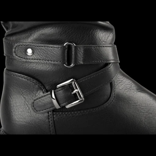 Bottes NOIR Fille Motif Uni Fermeture éclair