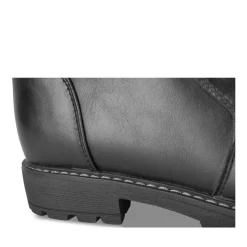Bottes NOIR Fille Motif Uni Lacets