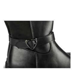 Bottes NOIR Fille Motif Uni Fermeture éclair