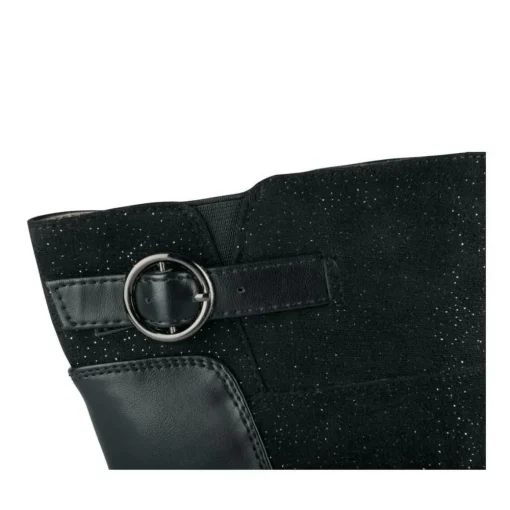 Bottes NOIR Fille Motif Uni Fermeture éclair