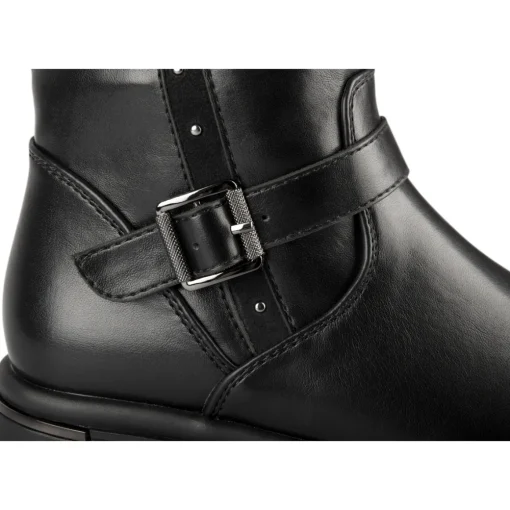 Bottes NOIR Fille Motif Uni Fermeture éclair