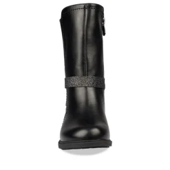 Bottes NOIR Fille Motif Uni Fermeture éclair