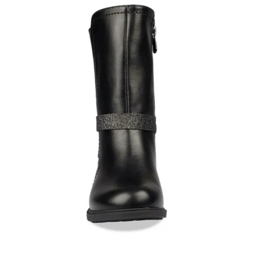 Bottes NOIR Fille Motif Uni Fermeture éclair