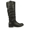 Bottes Plissé NOIR Femme