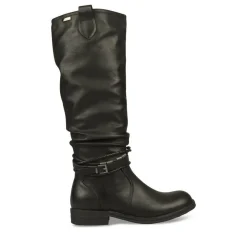 Bottes Plissé NOIR Femme