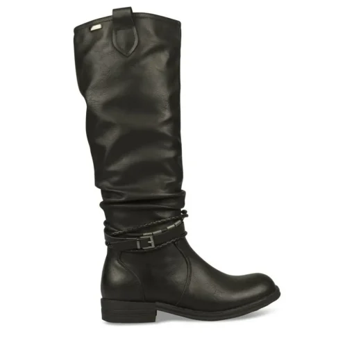 Bottes Plissé NOIR Femme