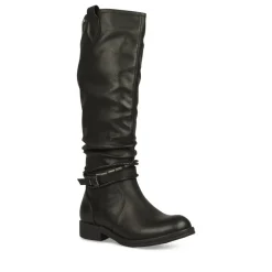 Bottes Plissé NOIR Femme