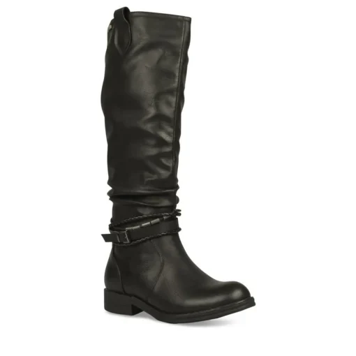 Bottes Plissé NOIR Femme