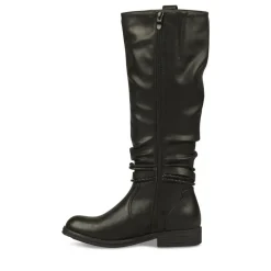 Bottes Plissé NOIR Femme