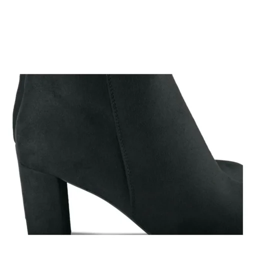 Bottes Plissé NOIR Femme Motif Uni Fermeture éclair