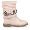 Bottes Plissé ROSE Fille Motif Uni Fermeture éclair