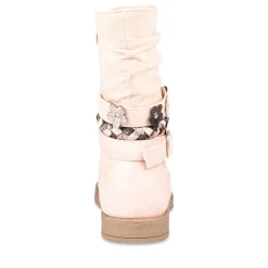 Bottes Plissé ROSE Fille Motif Uni Fermeture éclair