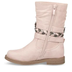 Bottes Plissé ROSE Fille Motif Uni Fermeture éclair
