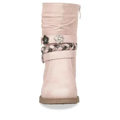 Bottes Plissé ROSE Fille Motif Uni Fermeture éclair