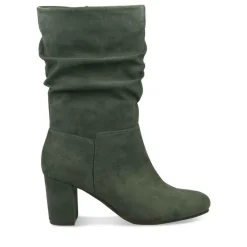 Bottes Plissé VERT Femme