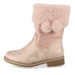 Bottes ROSE Fille Motif Etoiles Fermeture éclair