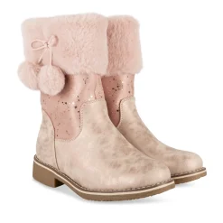 Bottes ROSE Fille Motif Etoiles Fermeture éclair