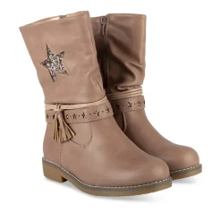 Bottes ROSE Fille Motif Etoiles Fermeture éclair