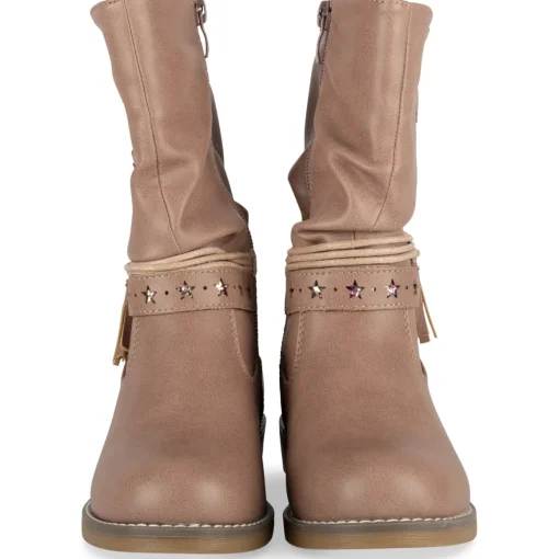 Bottes ROSE Fille Motif Etoiles Fermeture éclair