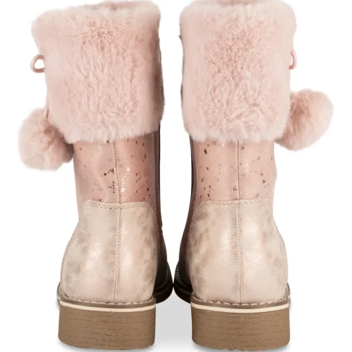 Bottes ROSE Fille Motif Etoiles Fermeture éclair