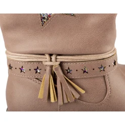 Bottes ROSE Fille Motif Etoiles Fermeture éclair