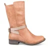 Bottes ROSE Fille Motif Uni Fermeture éclair