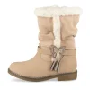 Bottes ROSE Fille Motif Uni Fermeture éclair