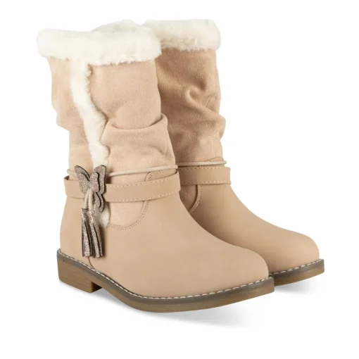 Bottes ROSE Fille Motif Uni Fermeture éclair