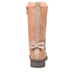 Bottes ROSE Fille Motif Uni Fermeture éclair