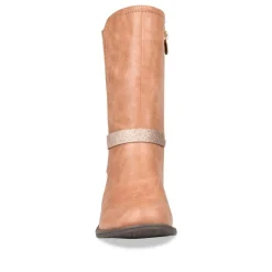 Bottes ROSE Fille Motif Uni Fermeture éclair