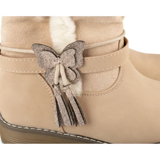 Bottes ROSE Fille Motif Uni Fermeture éclair