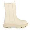 Bottes ROSE PALE Fille Motif Uni Fermeture éclair