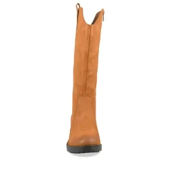 Bottes Santiag COGNAC Femme Fermeture éclair