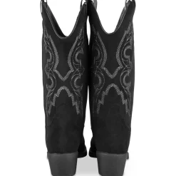 Bottes Santiag NOIR Femme Motif Uni A Enfiler