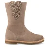 Bottes TAUPE Fille CUIR Fermeture éclair