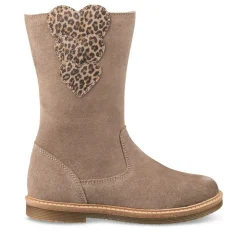 Bottes TAUPE Fille CUIR Fermeture éclair