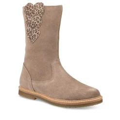 Bottes TAUPE Fille CUIR Fermeture éclair