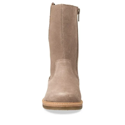 Bottes TAUPE Fille CUIR Fermeture éclair