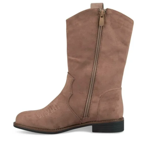 Bottes TAUPE Fille Fermeture éclair
