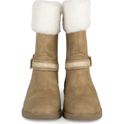 Bottes TAUPE Fille Motif Uni Fermeture éclair