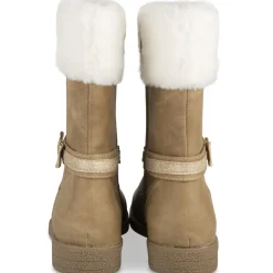 Bottes TAUPE Fille Motif Uni Fermeture éclair