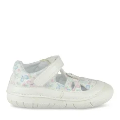 Bottines Babies BLANC Fille Motif Multicolore Scratch