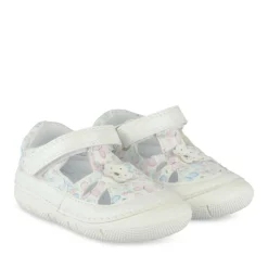 Bottines Babies BLANC Fille Motif Multicolore Scratch