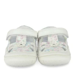 Bottines Babies BLANC Fille Motif Multicolore Scratch